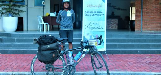 Cyclist-biologist who travels from Manila by bike visits DOrSU today