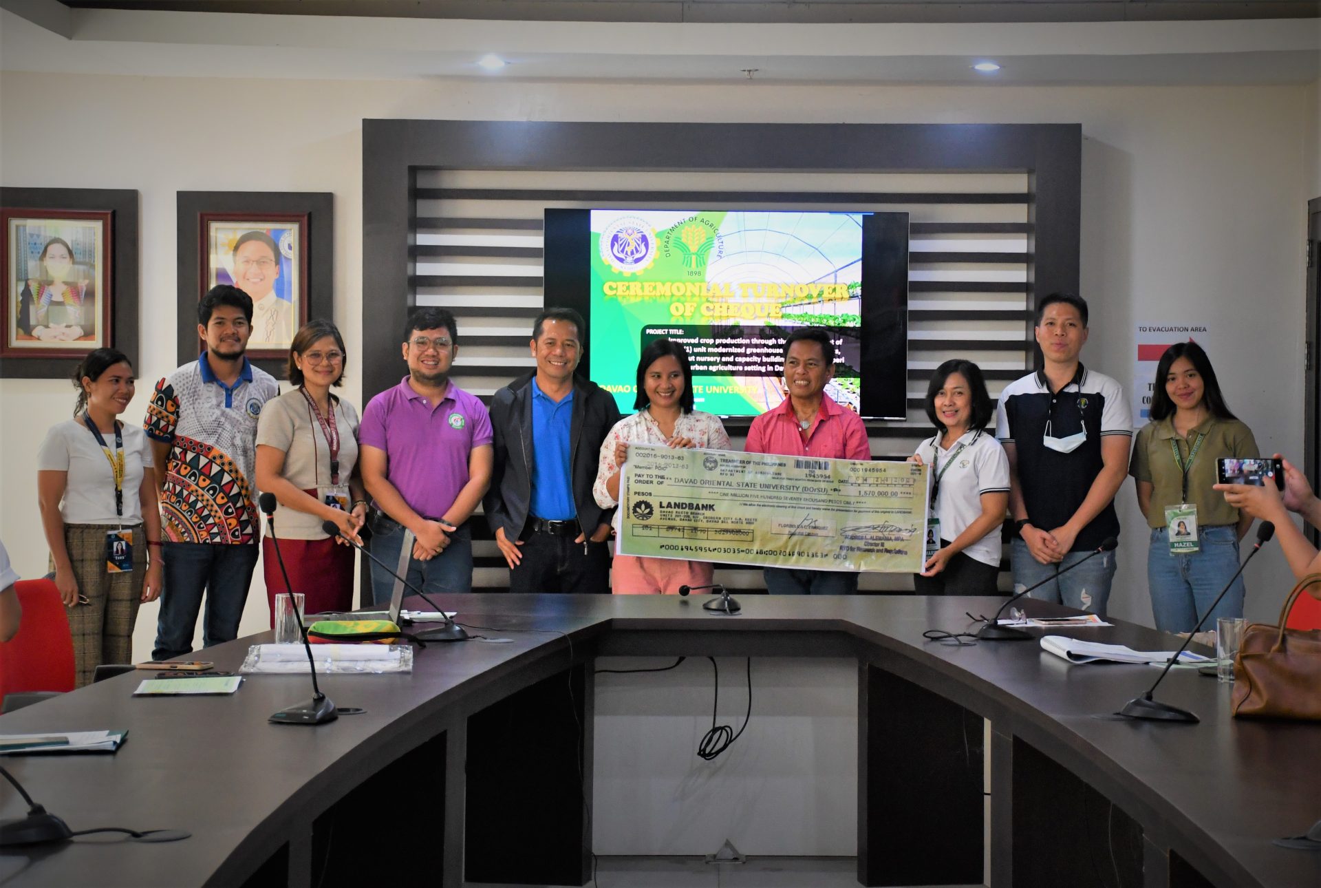 DOrSU-led crop production project in Davao Oriental receives P1.57 million from DA NUPAP