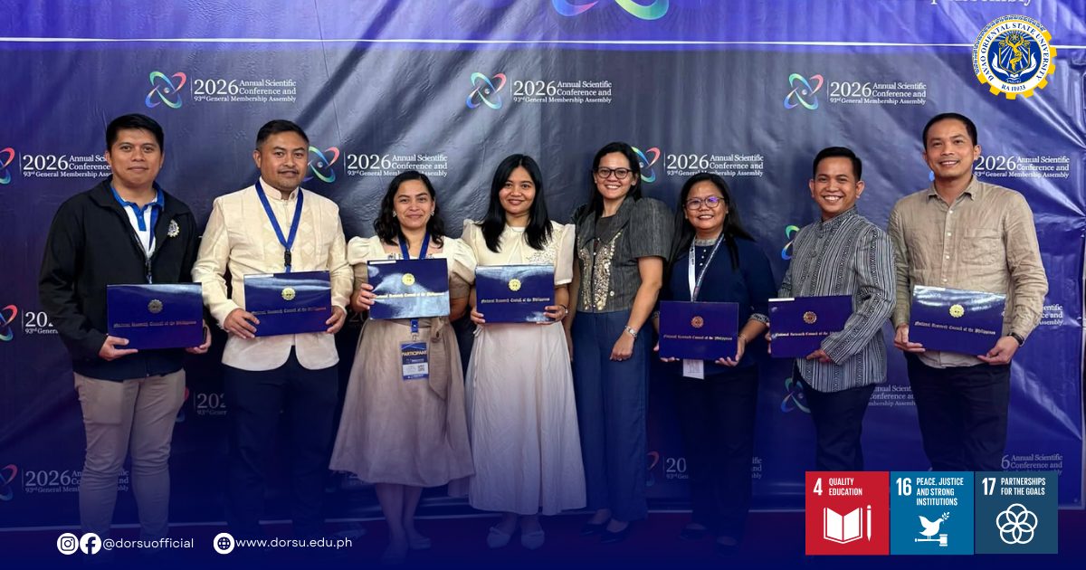 DOrSU faculty-researchers join 2026 NRCP scientific conference; Dr ...