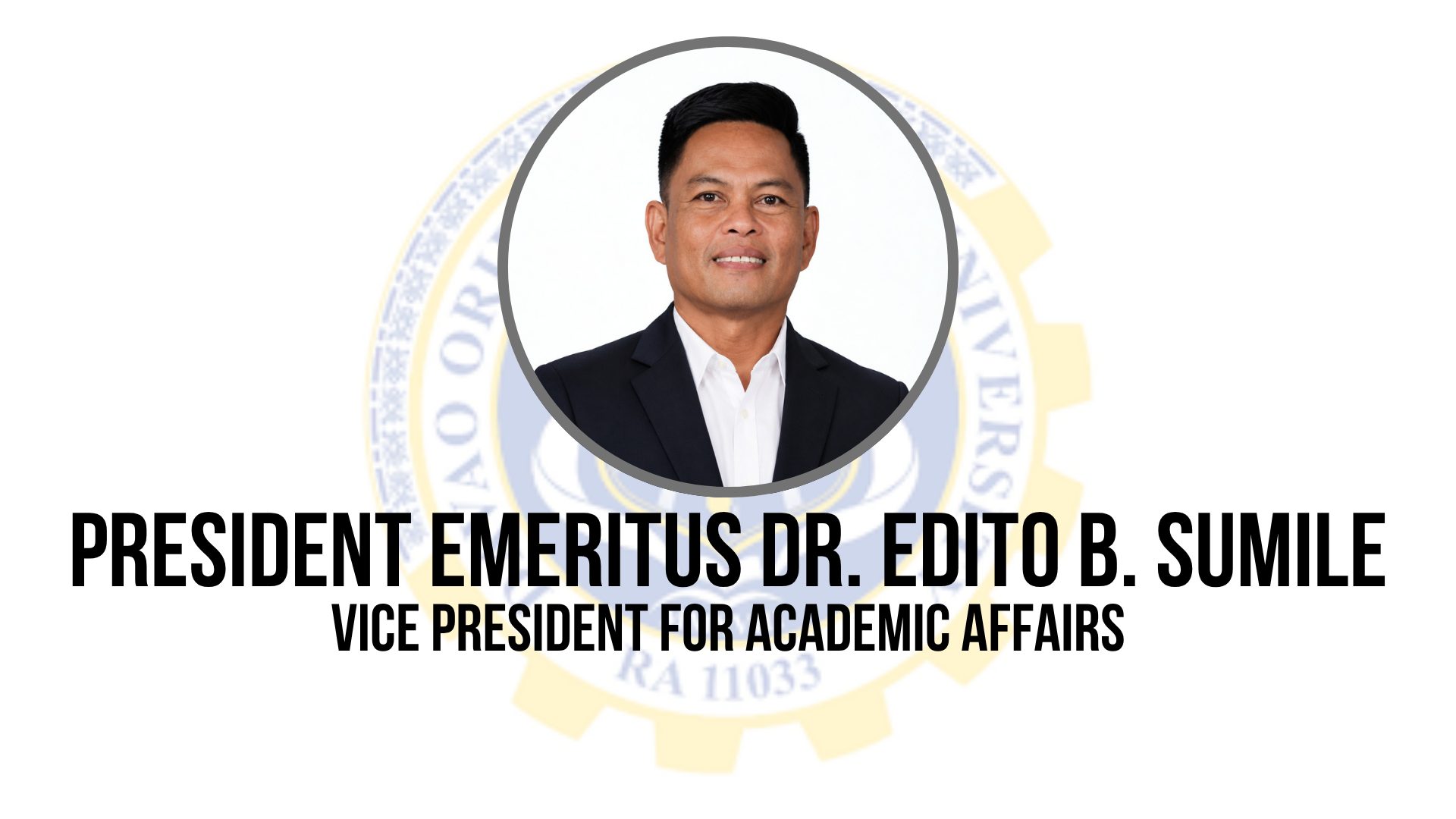 Dr. Edito B. Sumile