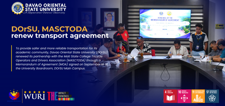 DOrSU, MASCTODA renew transport agreement