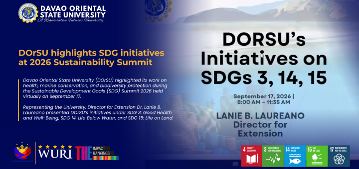 DOrSU highlights SDG initiatives at 2026 Sustainability Summit
